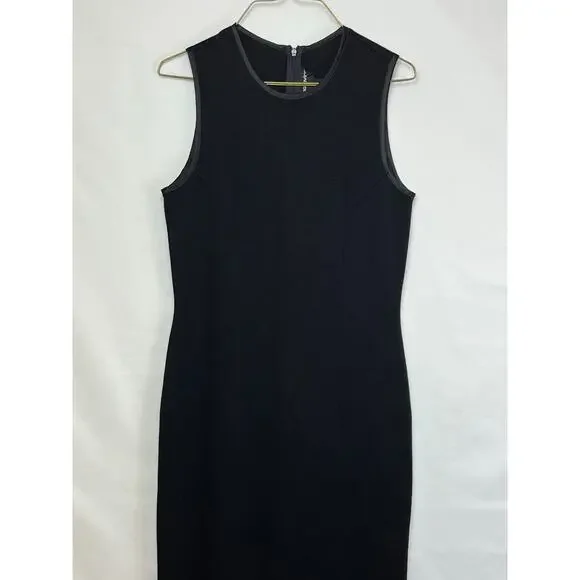 Andrea Jovine Women's Size Med Black 100% Wool Sleeveless Maxi Dress